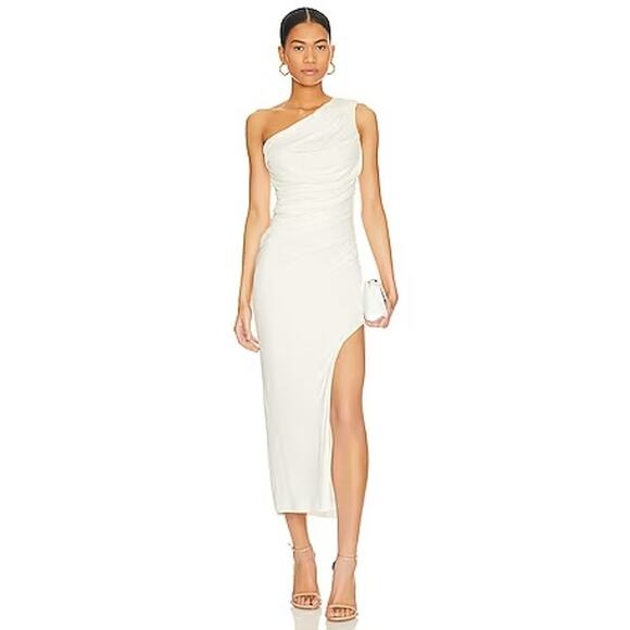 Bardot Rosalie Midi Dress Orchid White Size 6 - Picture 1 of 5